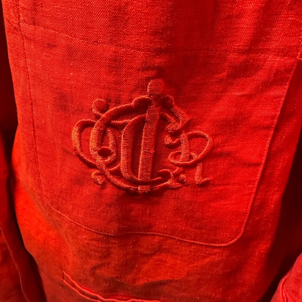 VTG Rare Linen Dior Vibrant Red Women's Blazer🔥 Beautiful